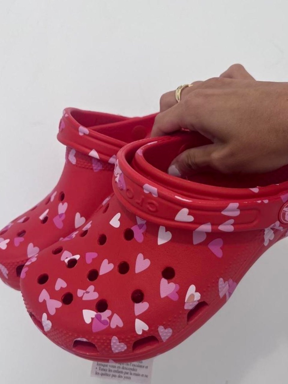 NWT Big Kid Crocs Size 5 Classic VDay Clog K